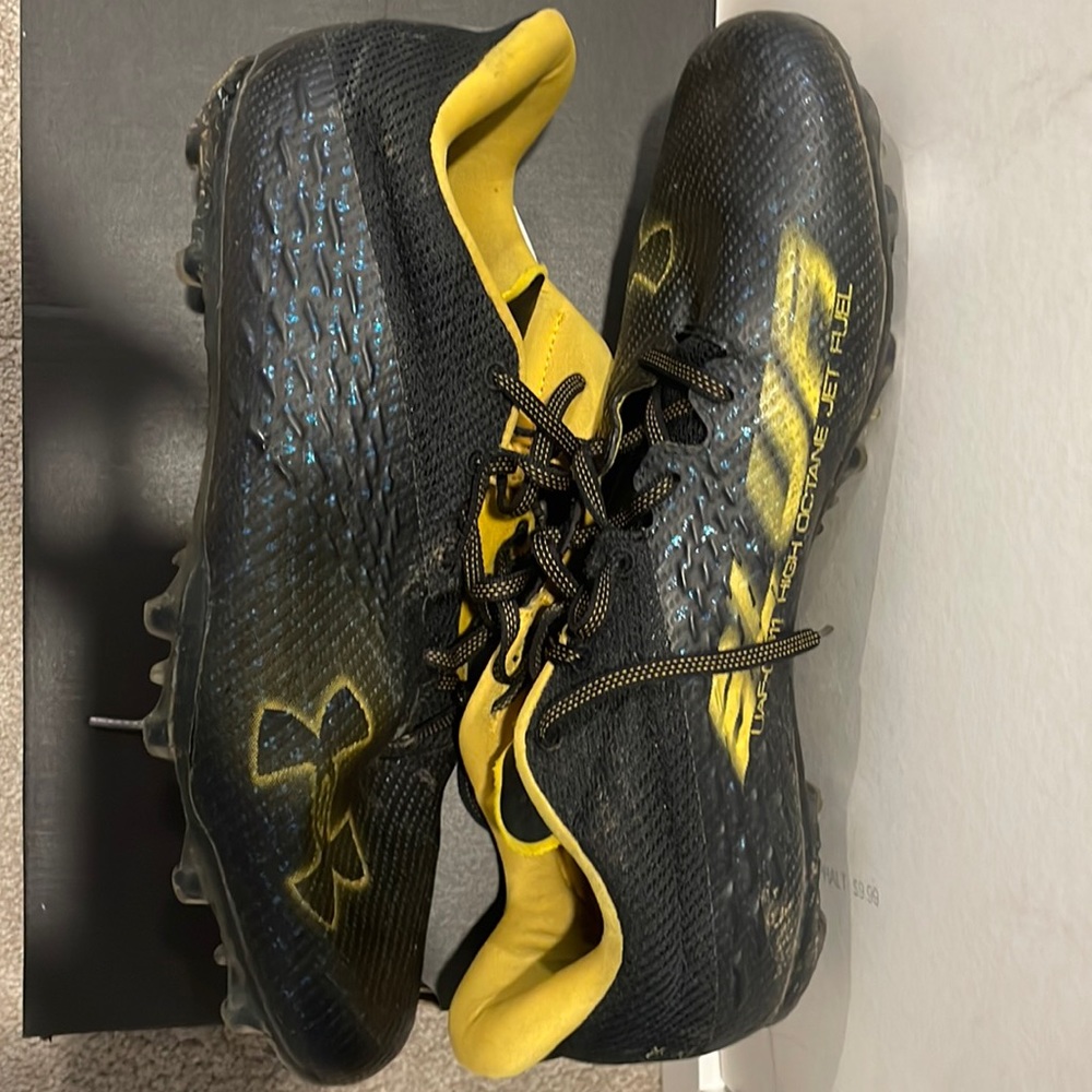 Under Amour Blur Smoke MC Football Cleats “Black, Yellow”